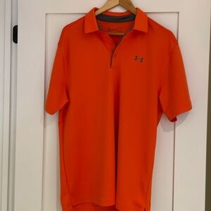 Under Armour heat gear, loose fit polo shirt